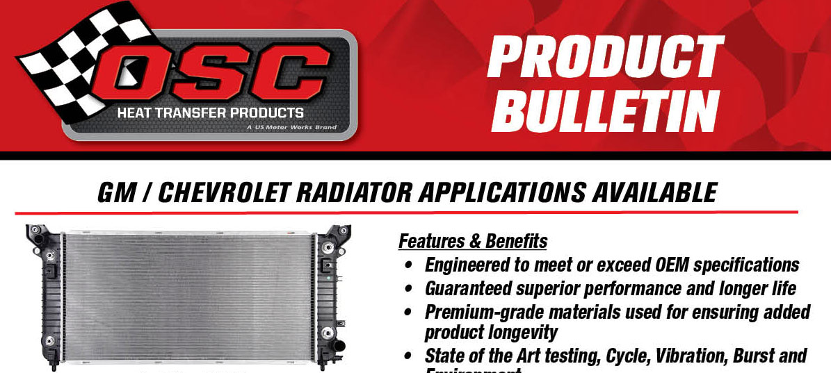 OSC GM Radiator Applications Bulletin